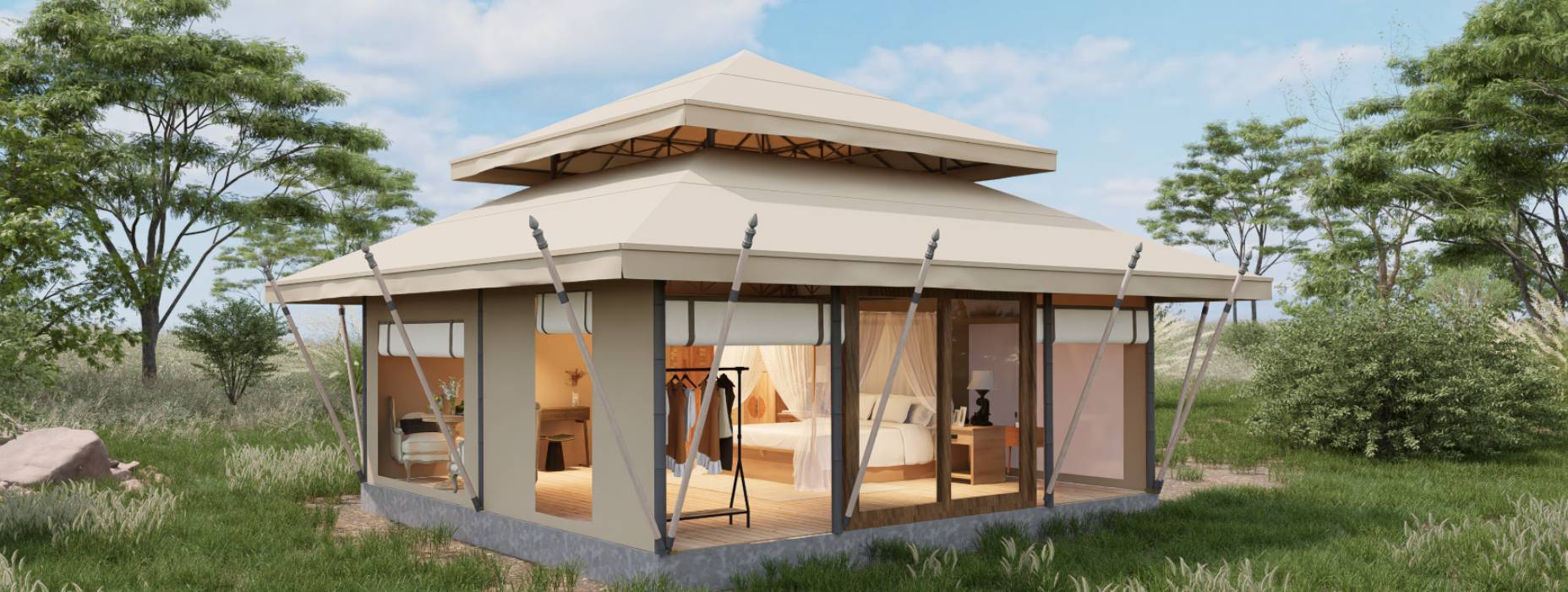 景谷户外野奢帐篷